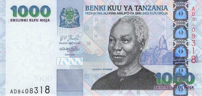 1000 Schillings Tansania P.36a 2003